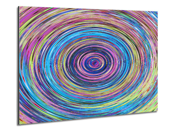 Circular colour ripples Metal Print