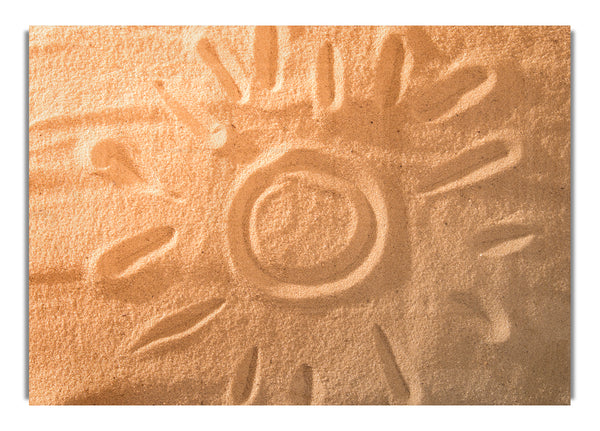 Sunset in the sand