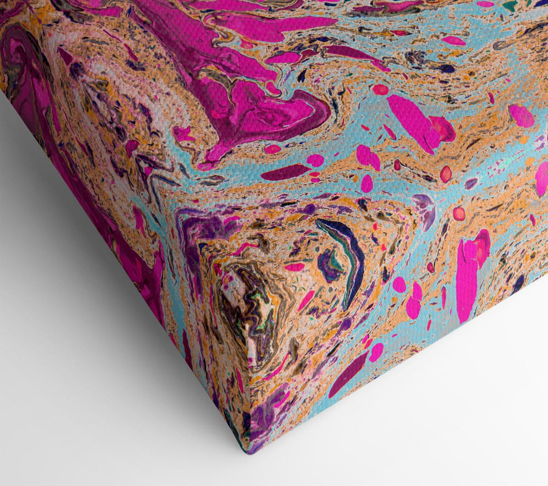  A Canvas Print of Oily Paint flows Canvas Wall Art