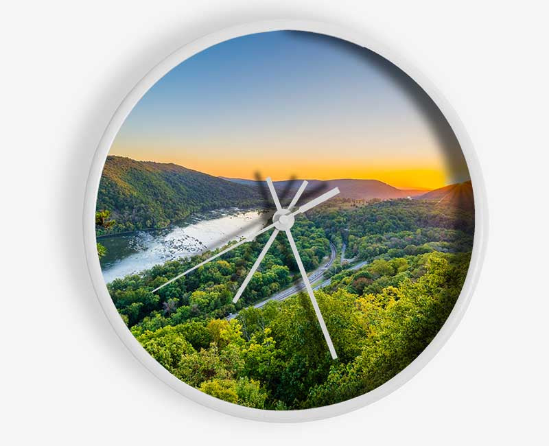 highway through the jungle Clock - Wallart-Direct UK