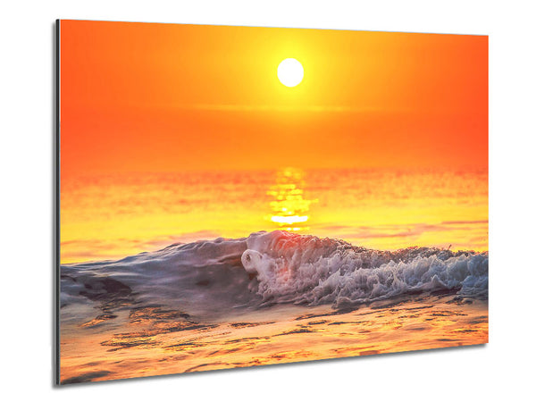 Detailed waves splashing in the sea Metal Print