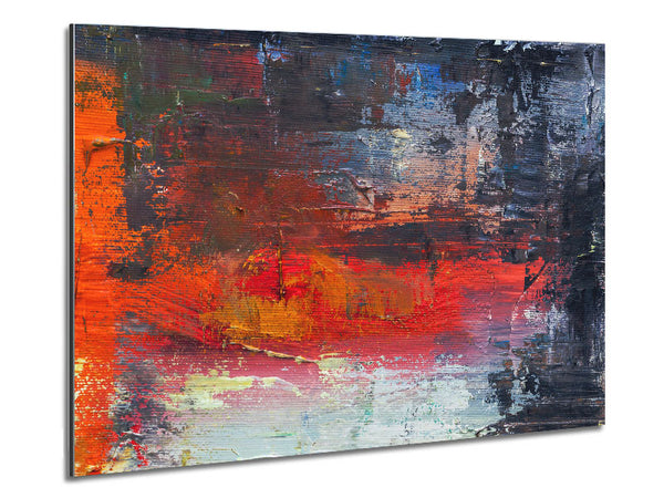 textured Paints colours and darks Metal Print