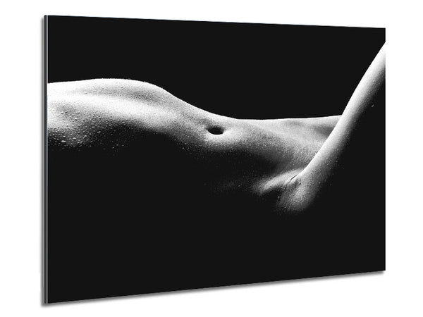 Water droplets on body Metal Print
