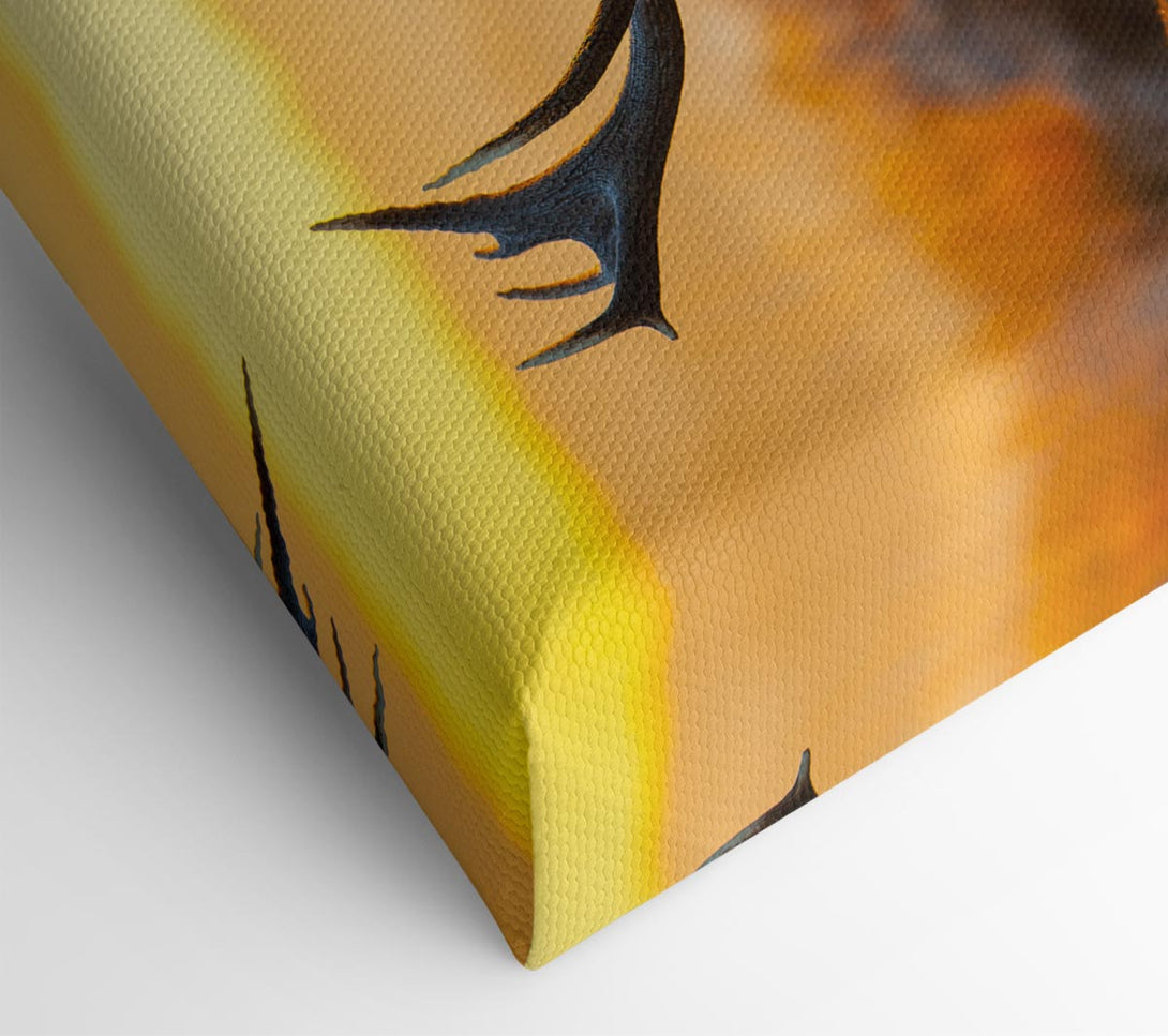  A Canvas Print of Crisp winters stag Canvas Art