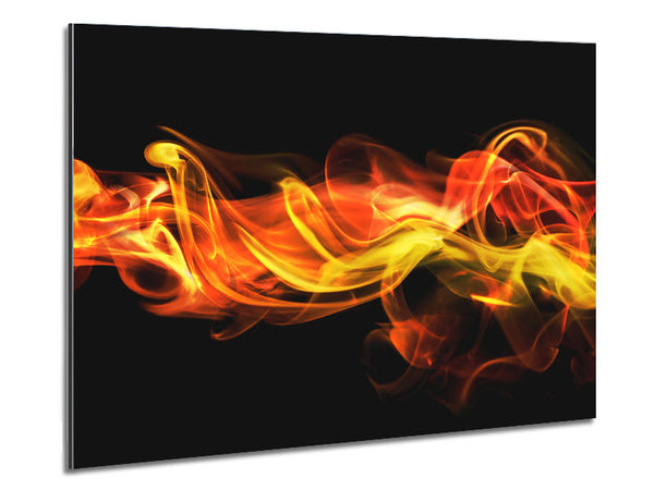 Fire smoke orange Metal Print