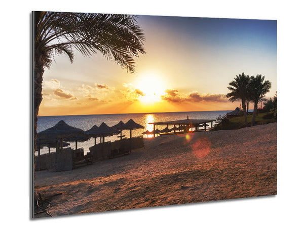 Evening on the sands Metal Print