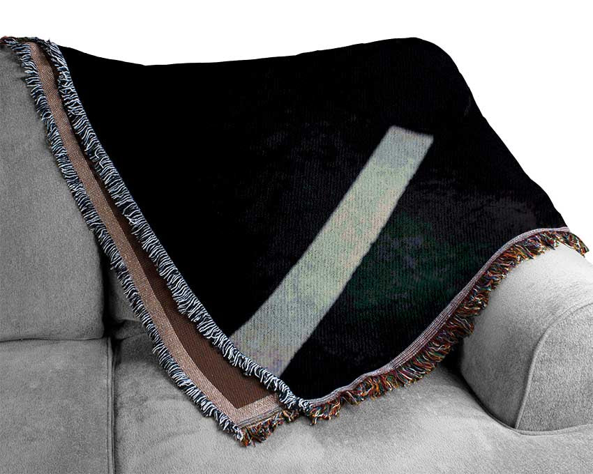 Slick view of headlight Woven Blanket