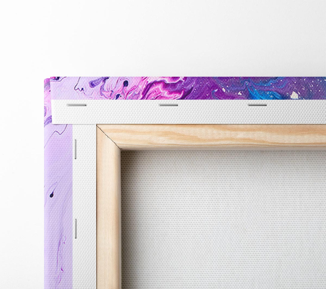  A Canvas Print of Colours mixing together Canvas Art
