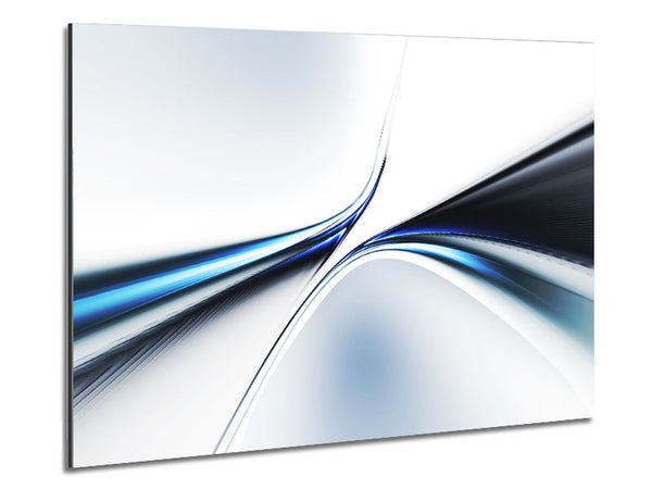 Defined lines meeting Metal Print