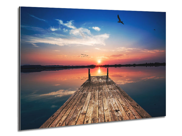 The seaview from the water bridge Metal Print