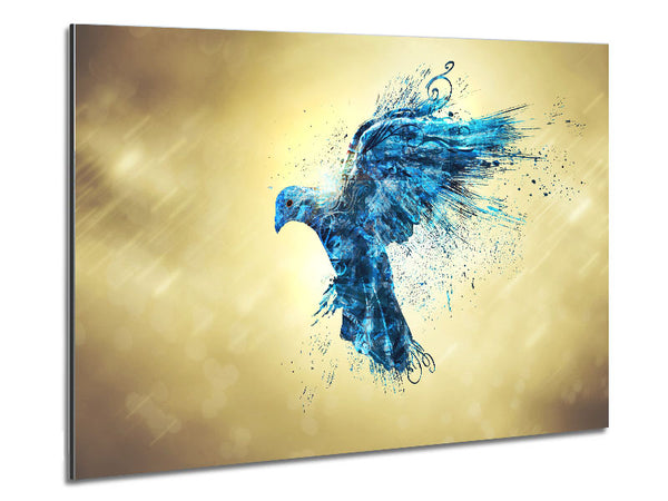 Blauer Vogel Illustrationen Flug