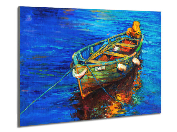 Fishing boat illiustration Metal Print