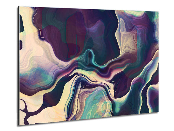 Swirly colours and motions Metal Print