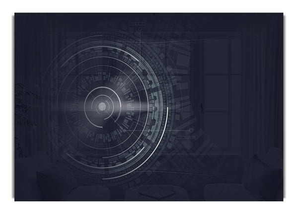 digital circles and lines