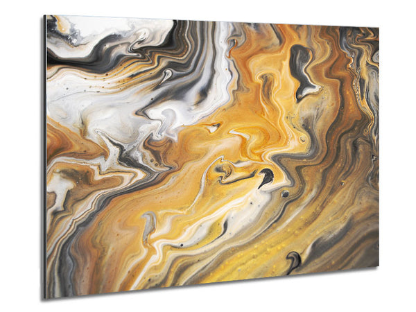 Subtle liquid colours Metal Print