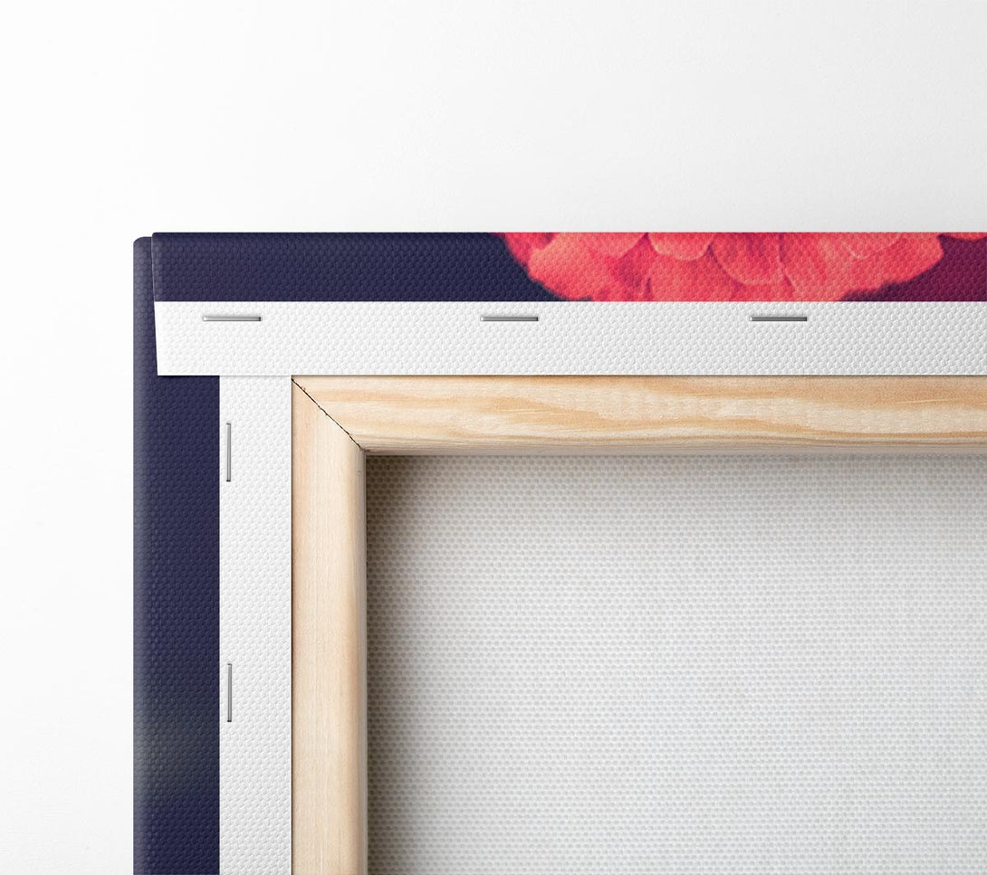  A Canvas Print of Circular flower perfectly balanced Canvas Wall Art