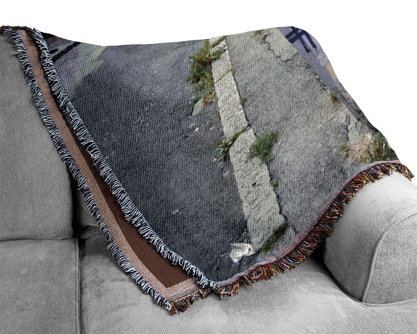 Spray painted eye Woven Blanket