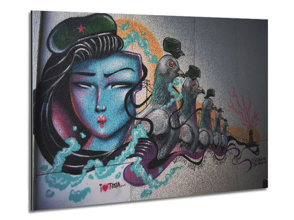 Political graffiti Metal Print