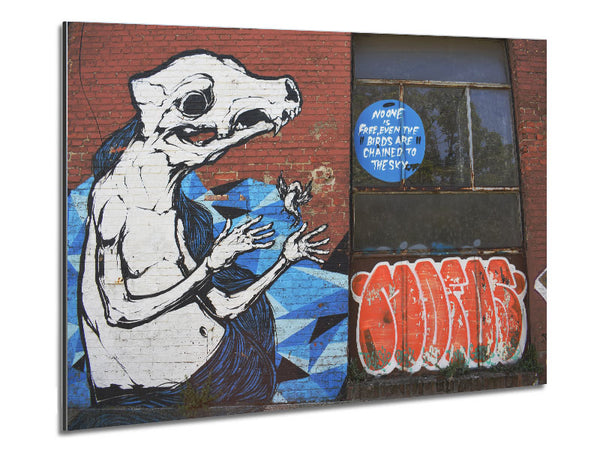 Big statement graffiti Metal Print