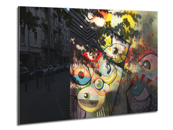 Eyes are always watching Metal Print