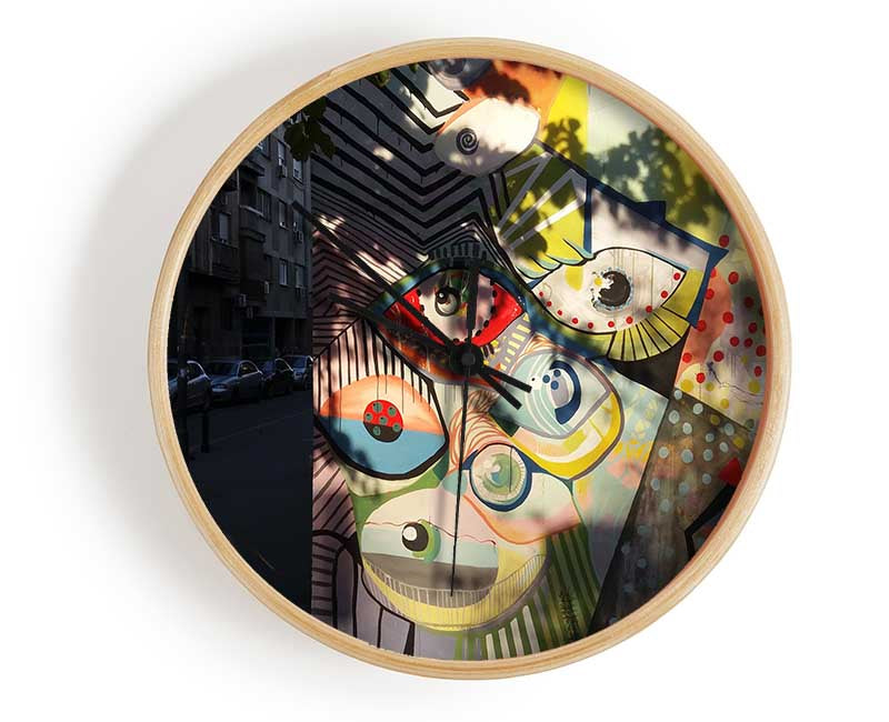 Eyes are always watching Clock - Wallart-Direct UK