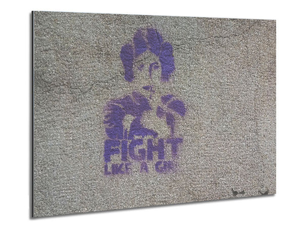 Star wars fight like a girl Metal Print