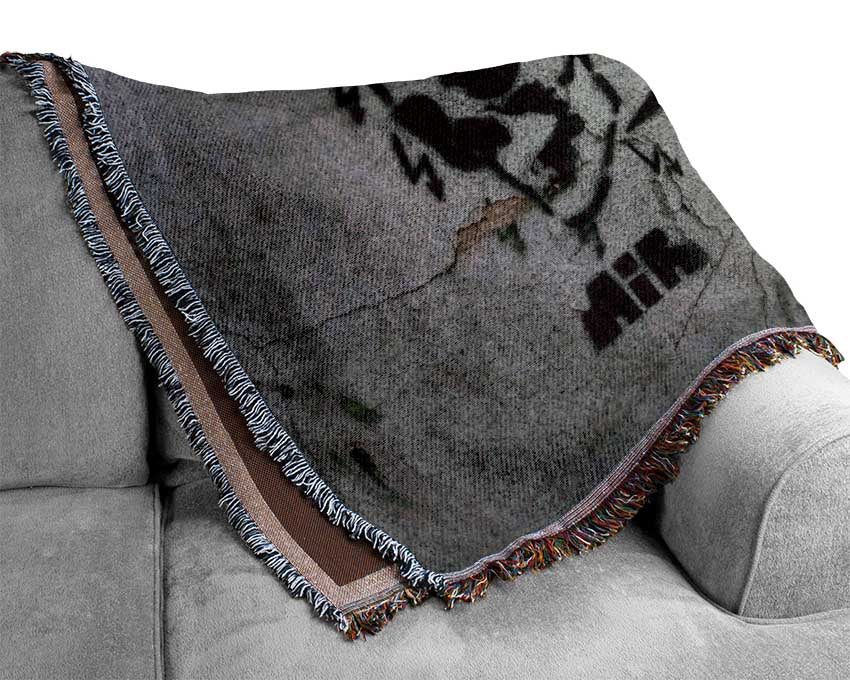 Skull voltage shower Woven Blanket