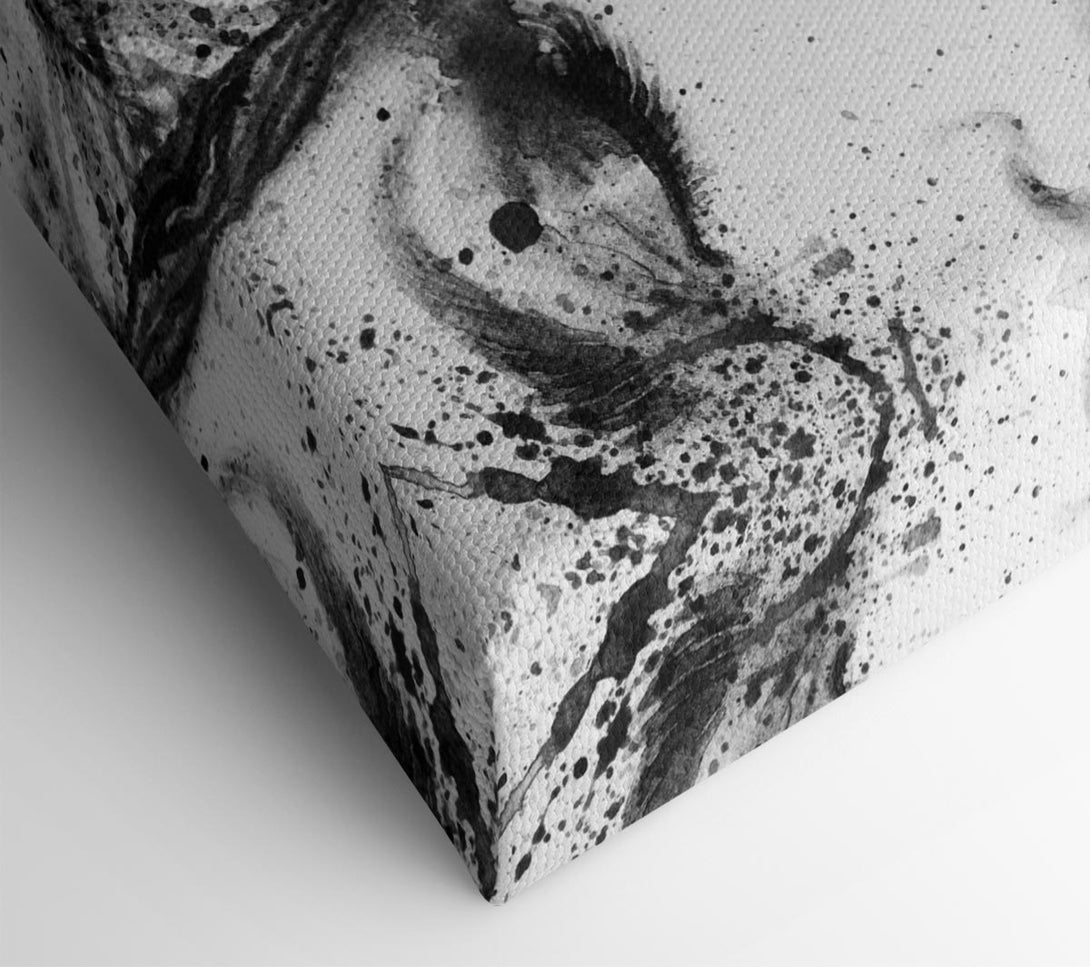  A Canvas Print of Watercolour Woman Face Canvas Wall Art