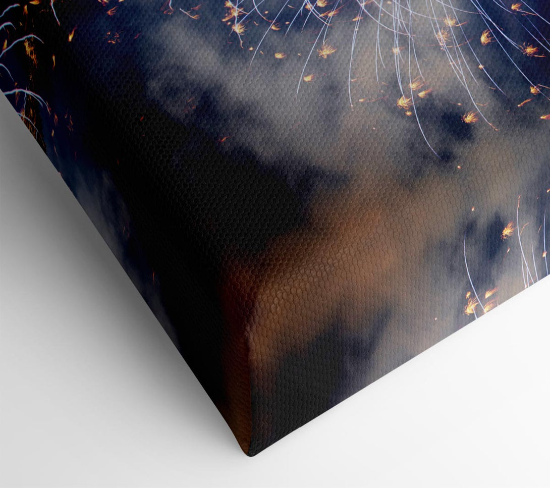  A Canvas Print of Big Ben On New Years Canvas Print