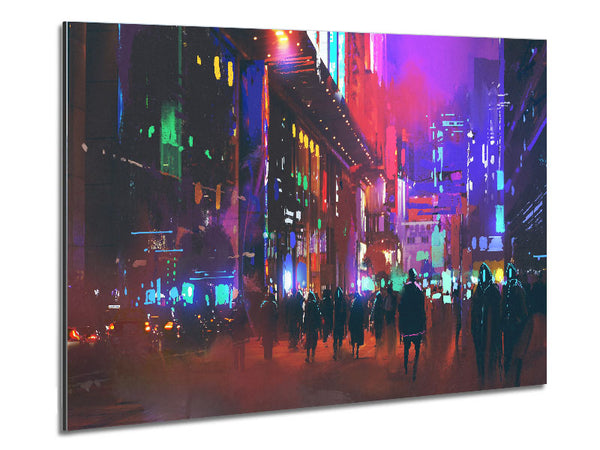 City Of Night People Metal Print