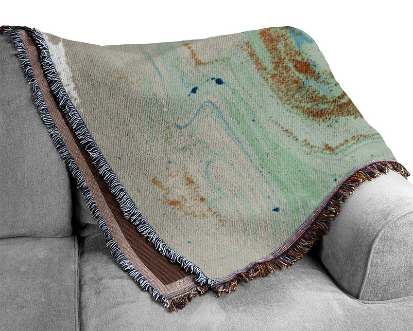 Glitter And Oil Splash Woven Blanket