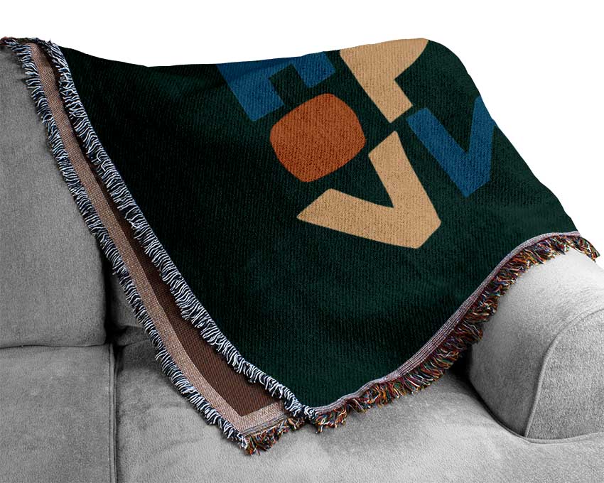 The Alphabet Modern Woven Blanket