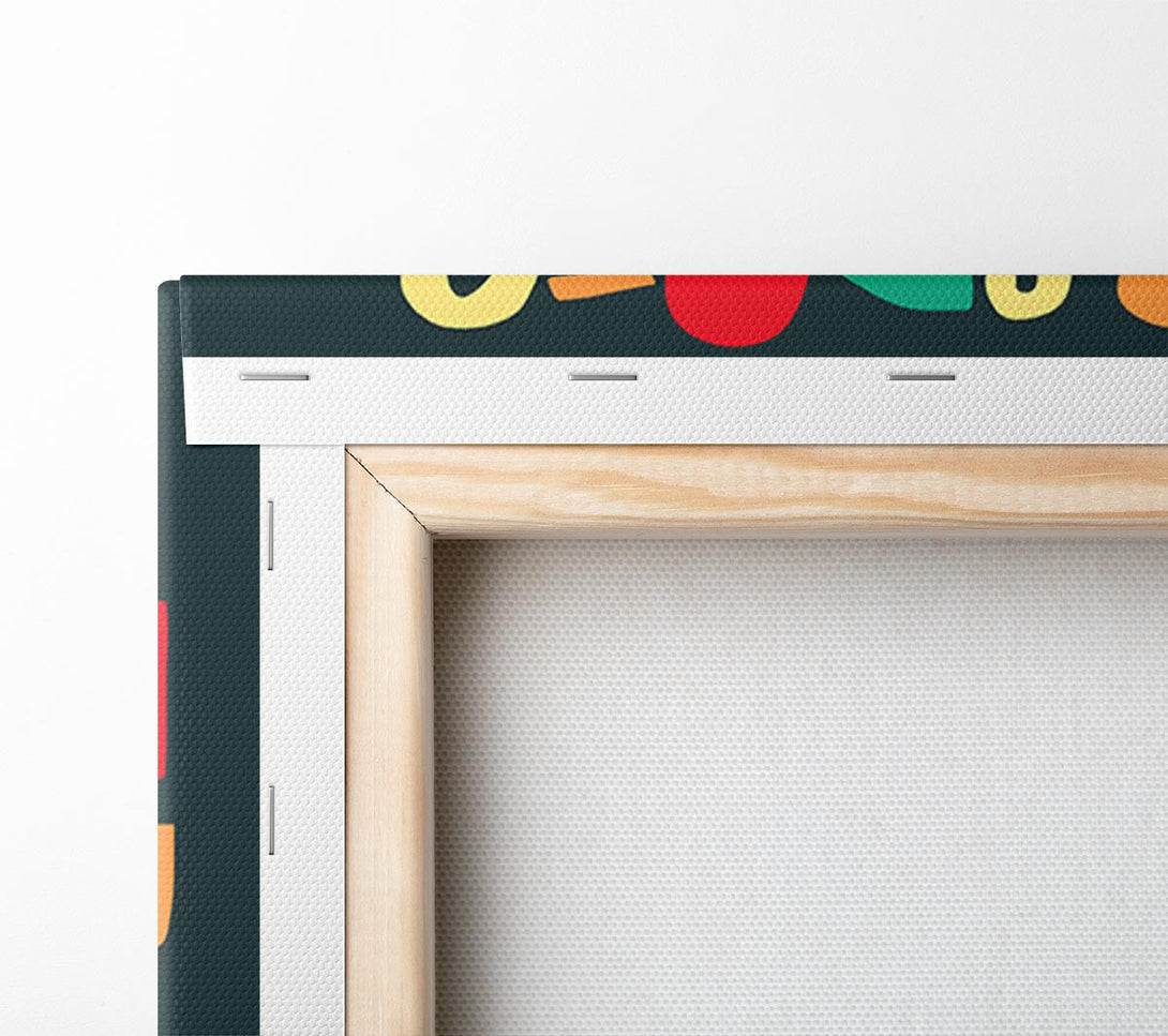  A Canvas Print of The Alphabet Modern Canvas Wall Art