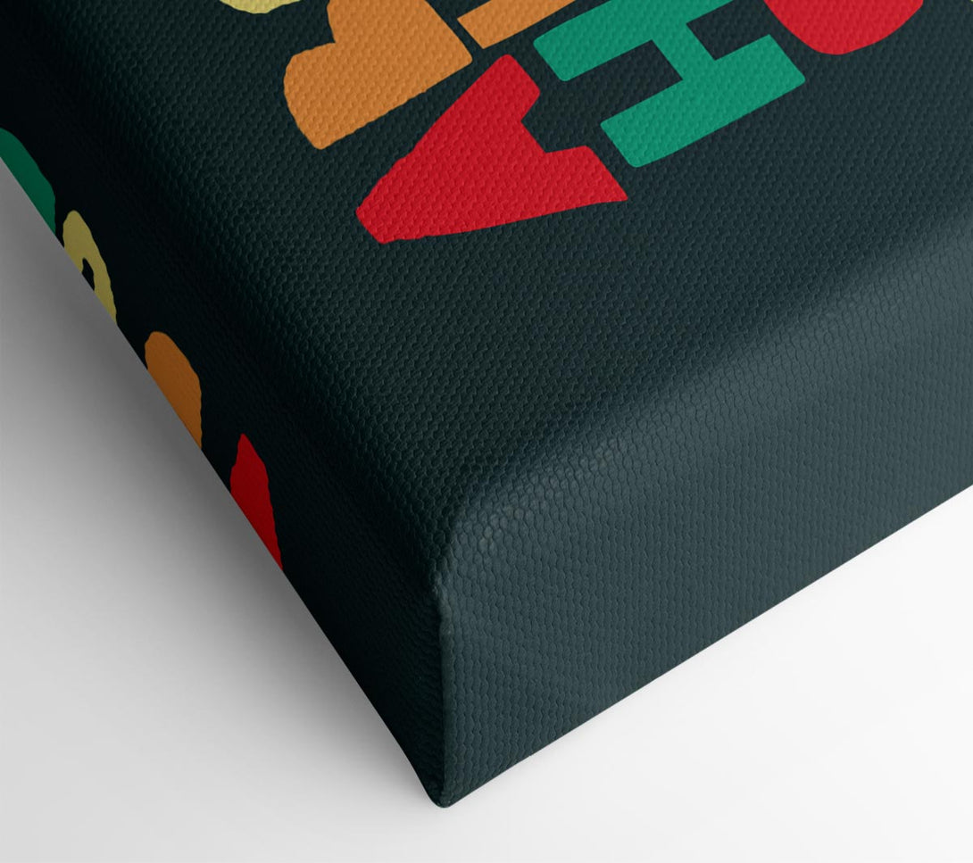  A Canvas Print of The Alphabet Modern Canvas Wall Art