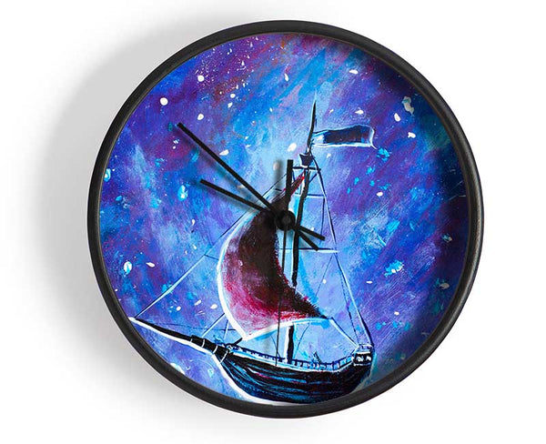 The Ship In Space Clock - Wallart-Direct UK