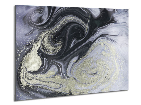 Marble Paint Texture Metal Print