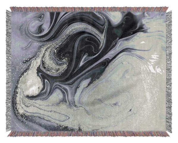 Marble Paint Texture Woven Blanket