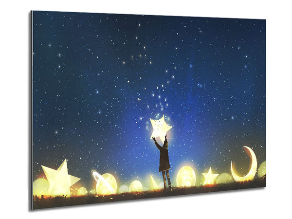 Placing A Star In The Sky Metal Print