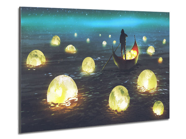 Fishing For Stars Metal Print