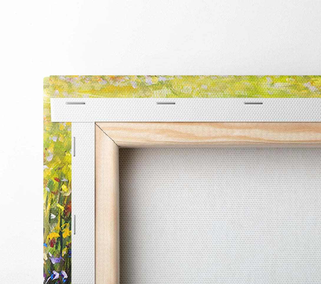  A Canvas Print of Poppy Field In The Summer Canvas Wall Art