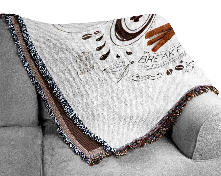 Good Times Coffee Woven Blanket