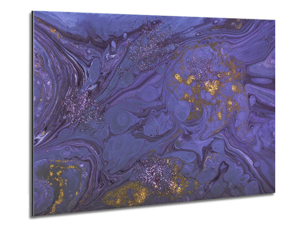 Purple Bomb Of Oil Metal Print