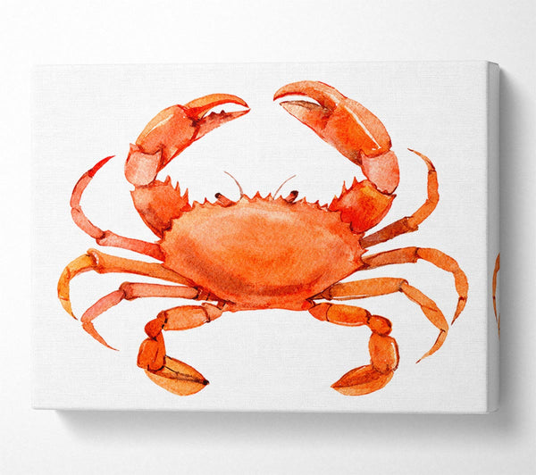  A Canvas Print of Watercolour Crab Canvas Art