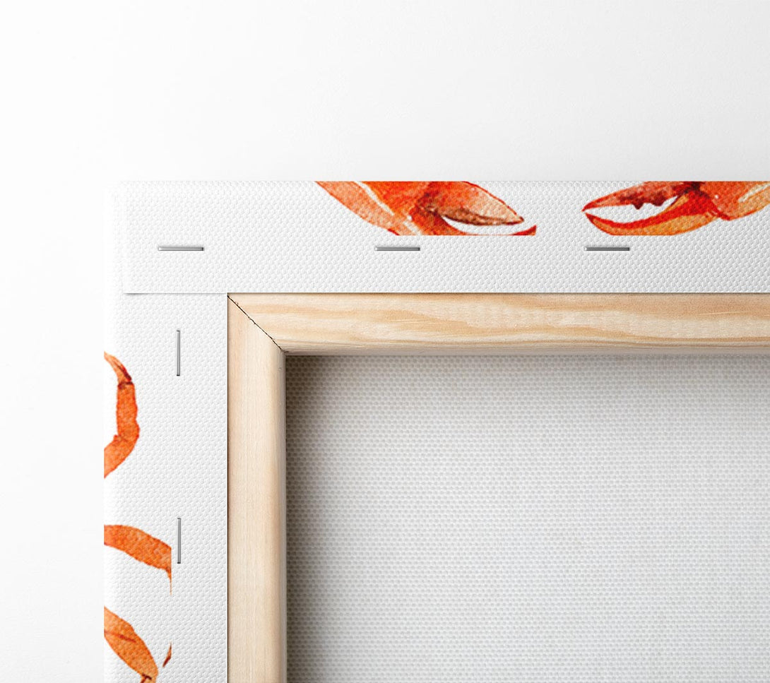  A Canvas Print of Watercolour Crab Canvas Art
