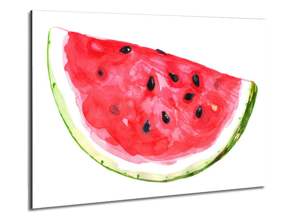 Watercolour Watermelon Metal Print