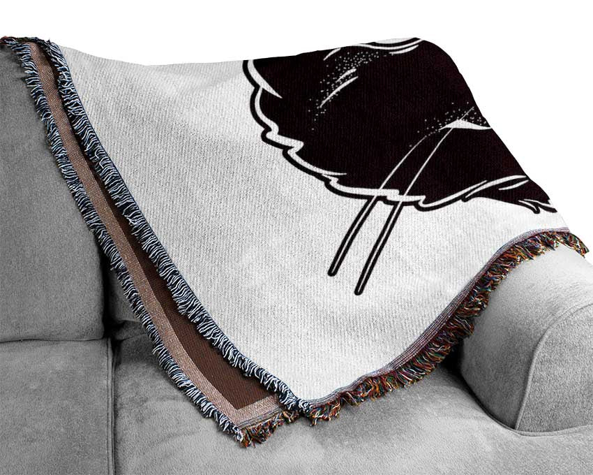 Witches Cat Woven Blanket