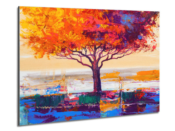 Close Up Tree Autumnal Metal Print