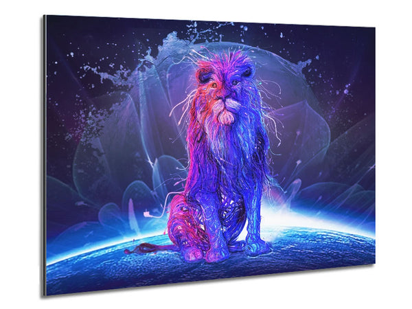 The Water Lion Metal Print