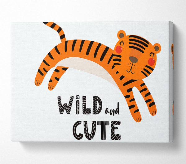  A Canvas Print of Wild And Cute Tiger Canvas Print