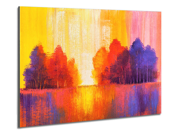 Streams Of Colour Forest Metal Print